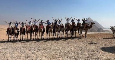 جولة استكشافية للبعثة الأمريكية لناشئي الاسكواش بالأهرامات.. استعدادا لبطولة العالم 2025