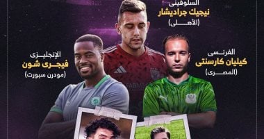 4 جنسيات تمثل القارة الأوروبية في الدوري المصري.. تقرير بياني لعام 2025