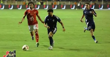 الأهلي يتعثر مجددًا ويخسر نقطتين بالتعادل 1-1 ضد إنبي في مباراة النحاس الأولى.. صور